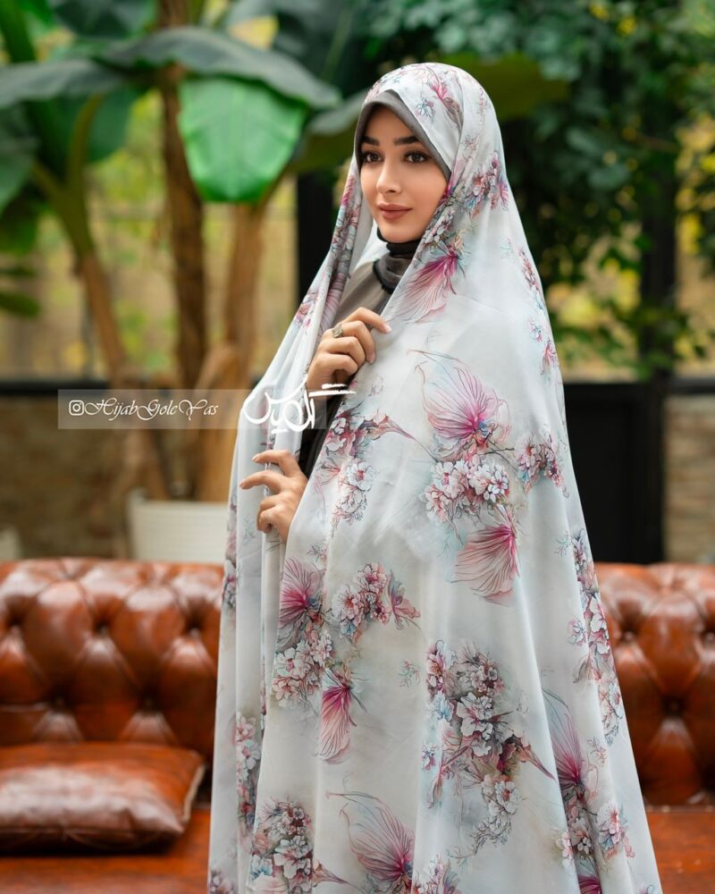 چادر رنگی سیلک اندونزی کد 320 - تصویر 1