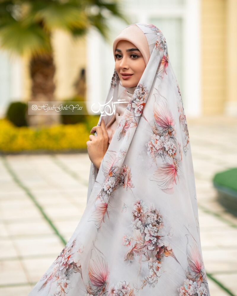 چادر رنگی سیلک اندونزی کد 321 - تصویر 1