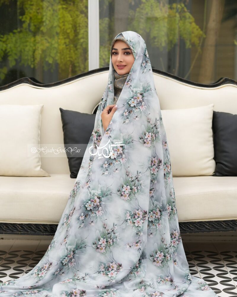 چادر رنگی سیلک اندونزی کد 324 - تصویر 1