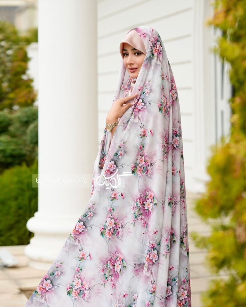 چادر رنگی سیلک اندونزی کد 325 - تصویر 1