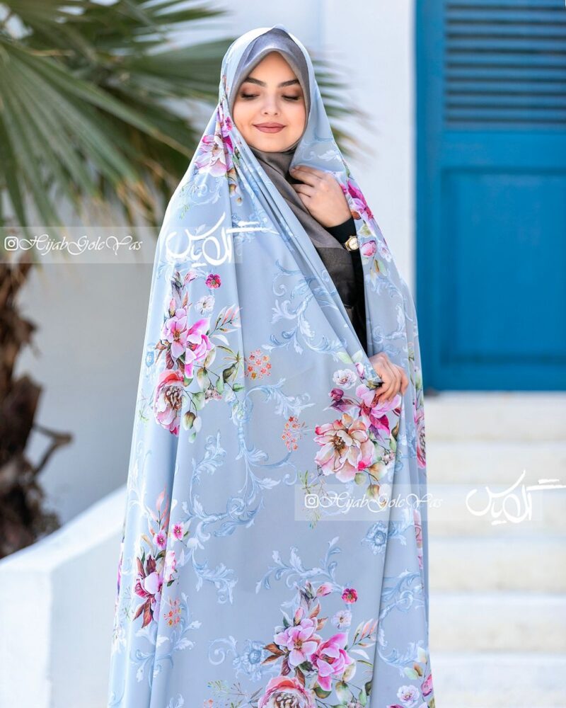 چادر رنگی سیلک اندونزی کد 329 - تصویر 1