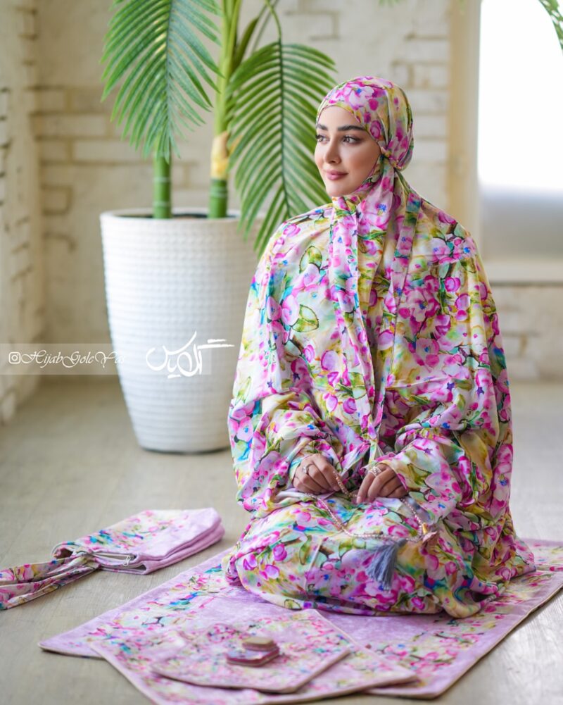 661-2 ست سجاده جانماز طرح یاسمین کد 661 - Image 1