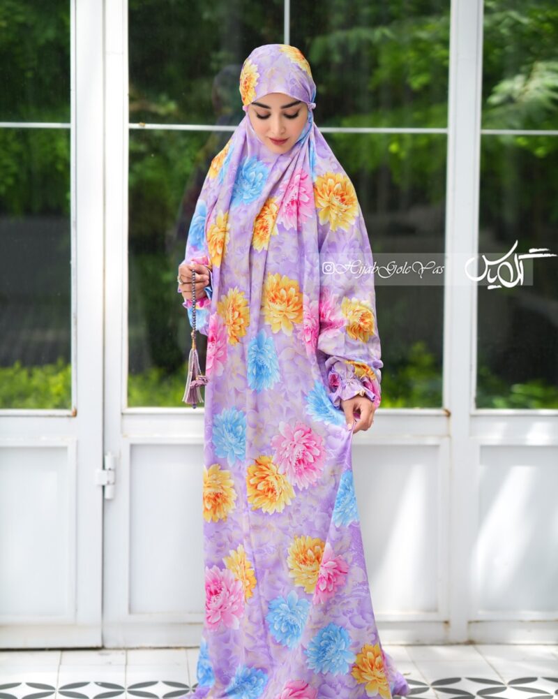 734-1 چادر نماز آستین دار کد 734 - تصویر 1