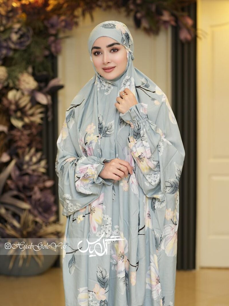 1008 چادر نماز آستین دار کد 1008 - تصویر 1