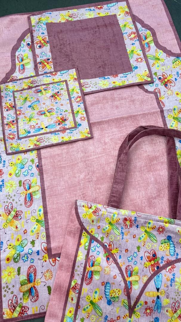 909 ست سجاده جانماز و کیف نوجوان کد 909 - تصویر 1