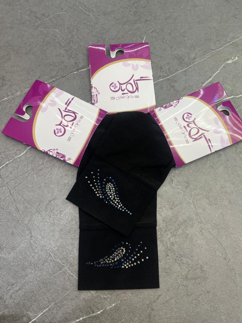 1179 ساق دست مشکی نگین دار کد 1179 - تصویر 1