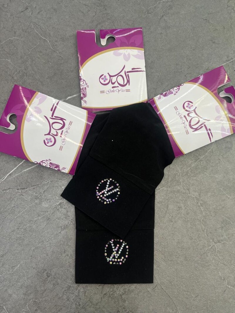 ساق دست مشکی نگین دار کد 1192 - تصویر 1