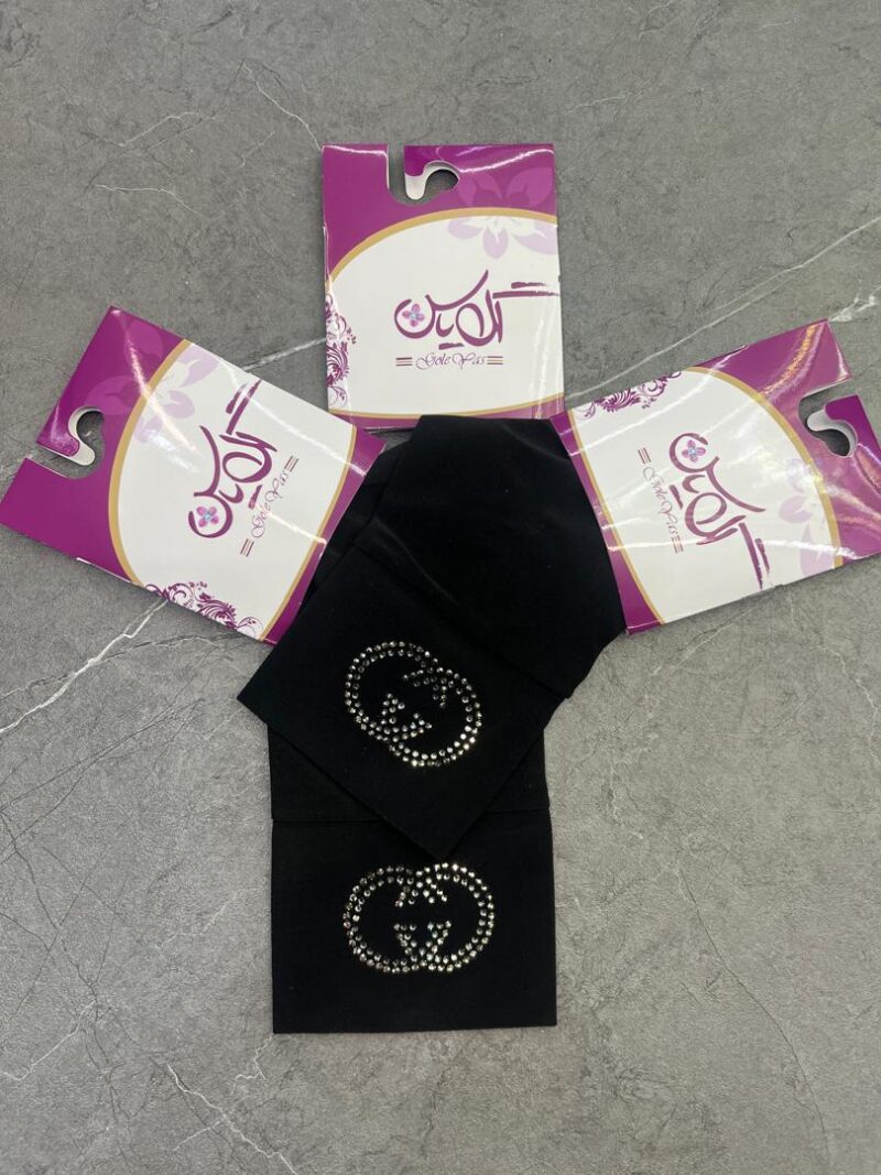 ساق دست مشکی نگین دار کد 1200 - تصویر 1