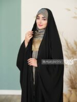چادر مشکی عربی گندم حاشیه کد 1314 - تصویر 3