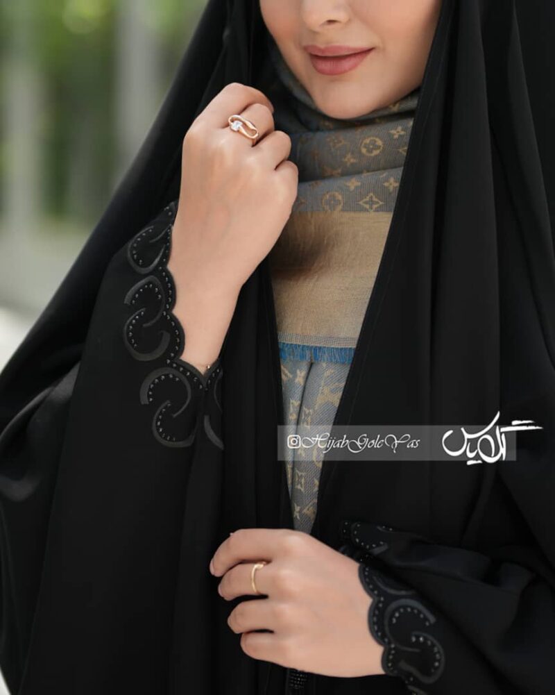 چادر مشکی عربی ماه دخت کد ۱۳20 - تصویر 2