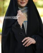 چادر مشکی عربی  طاووس کد ۱۳23 - تصویر 2