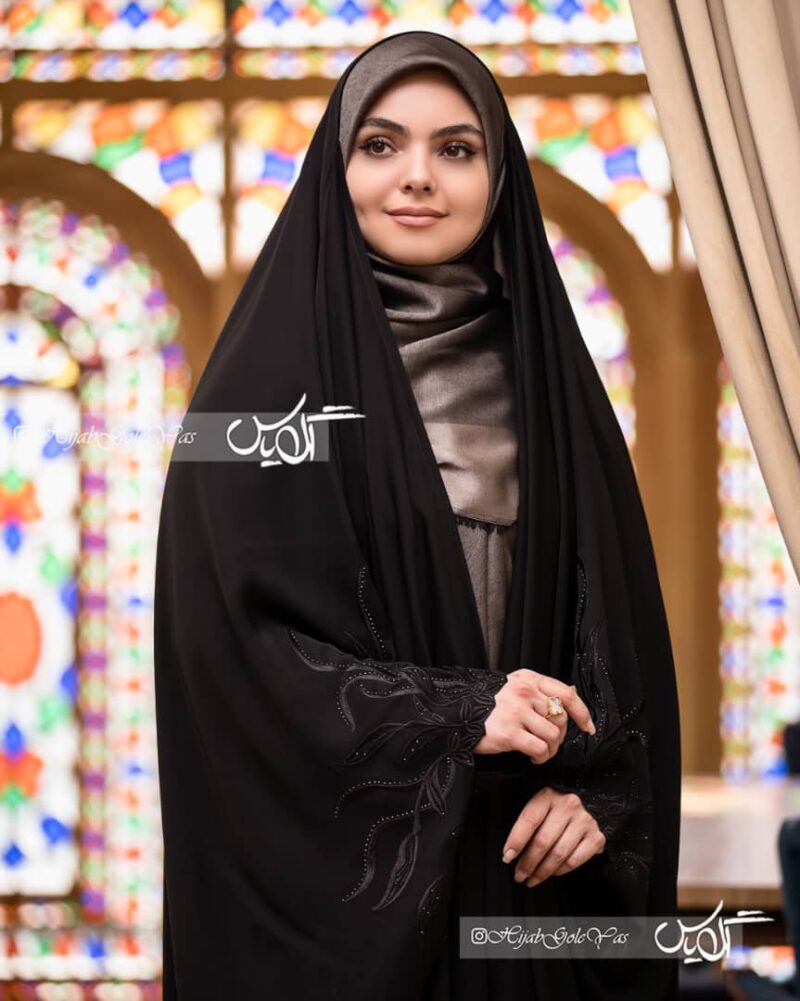 چادر مشکی عربی افرا کد 1324 - تصویر 2