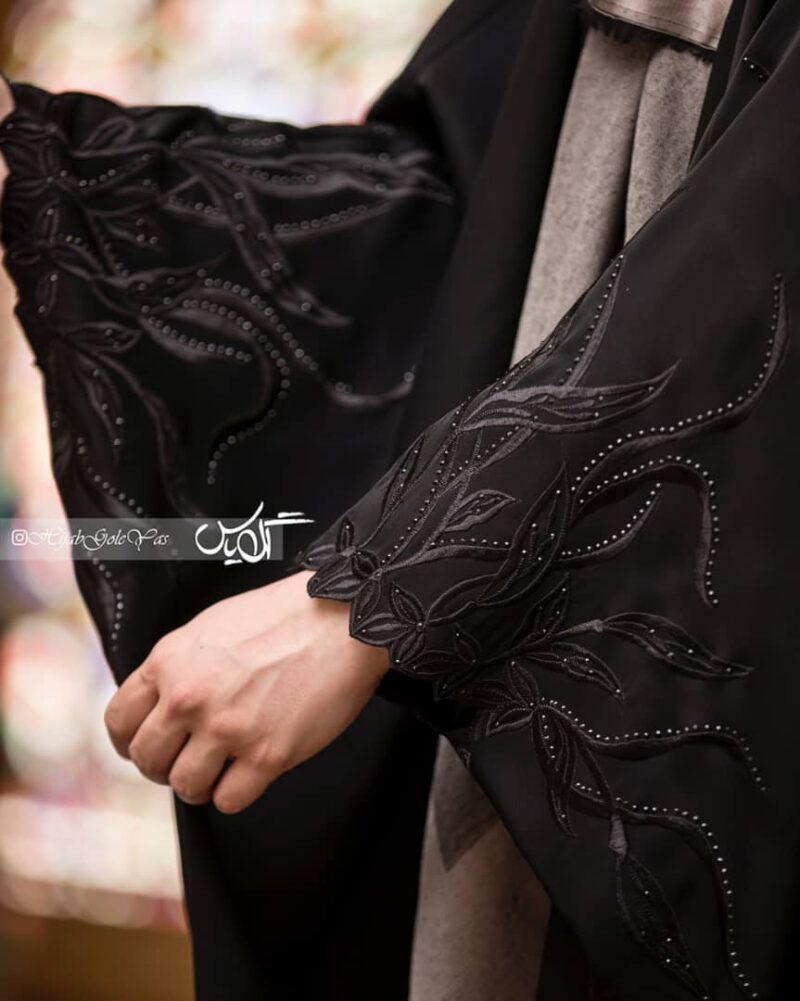 چادر مشکی عربی افرا کد 1324 - تصویر 3