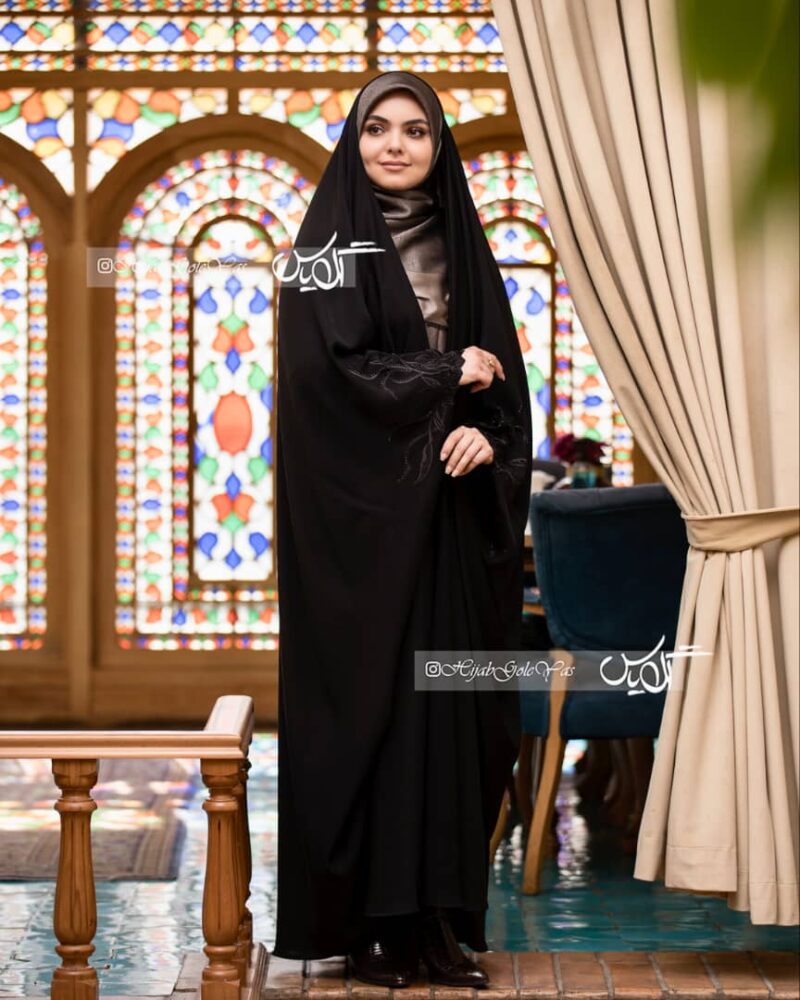 چادر مشکی عربی افرا کد 1324 - تصویر 1