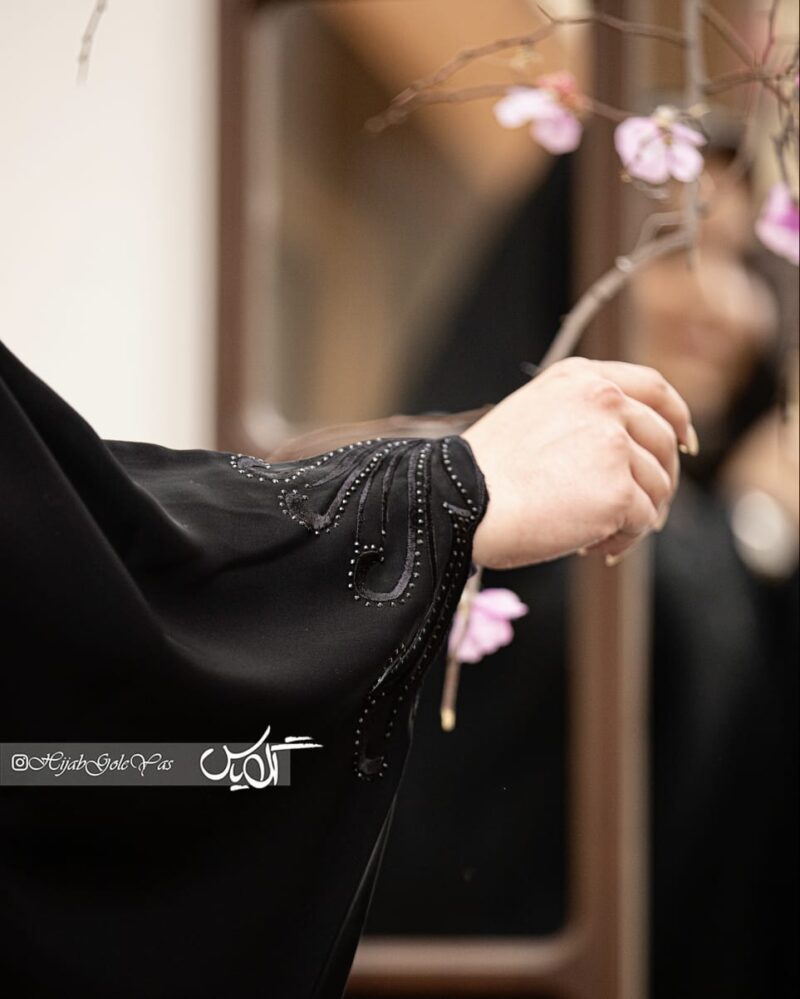 چادر مشکی عربی دریا کد 1325 - تصویر 2