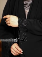 چادر مشکی عربی سلما حاشیه کد ۱۳27 - تصویر 2