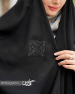 چادر مشکی عربی کتیبه کد ۱۳28 - تصویر 3