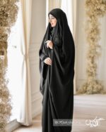 چادر مشکی عربی شطرنجی کد ۱745 - تصویر 2