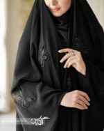 چادر مشکی عربی شطرنجی کد ۱745 - تصویر 3