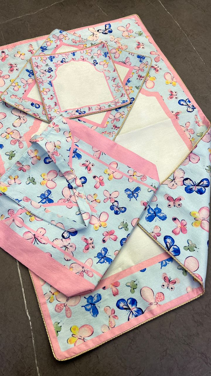 1334 ست سجاده نوجوان دو رو مخمل کد 1334 - تصویر 1