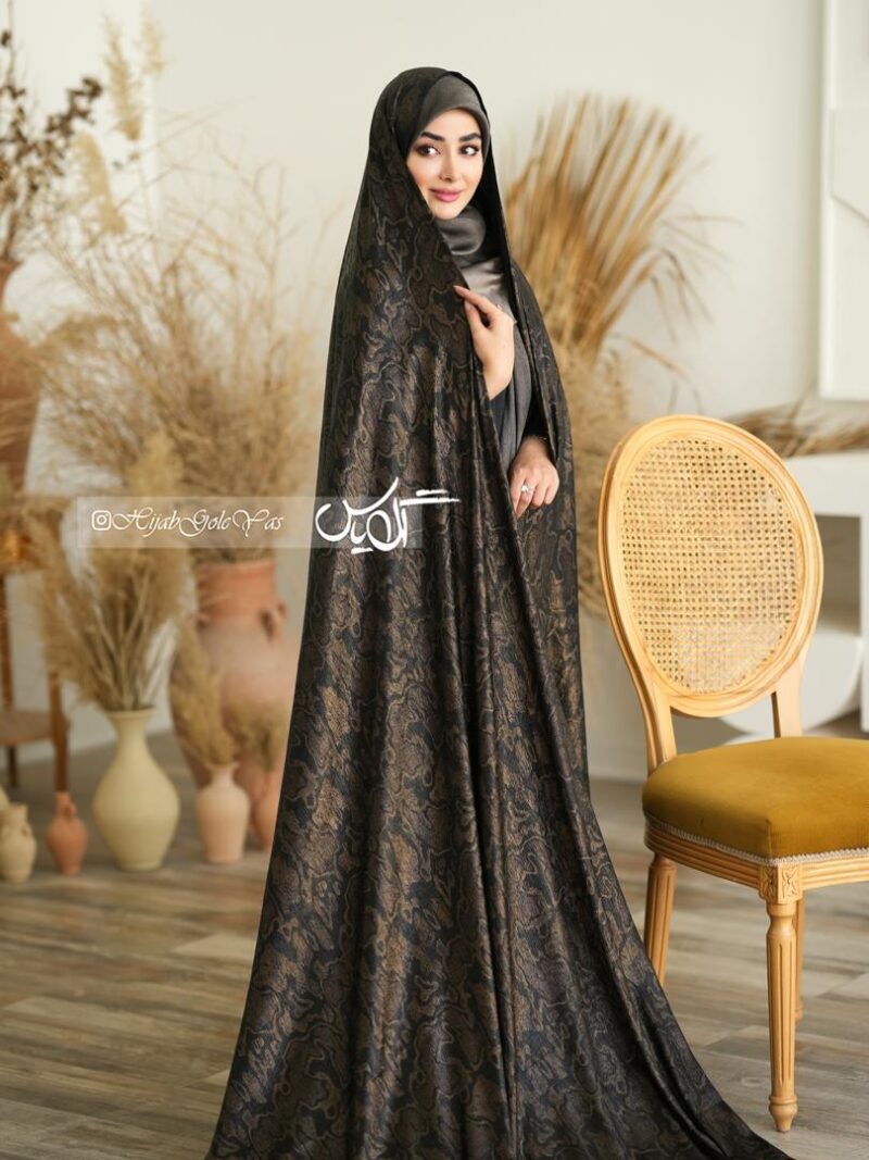 چادر رنگی سیلک ژاکارد کد 1350 - تصویر 1