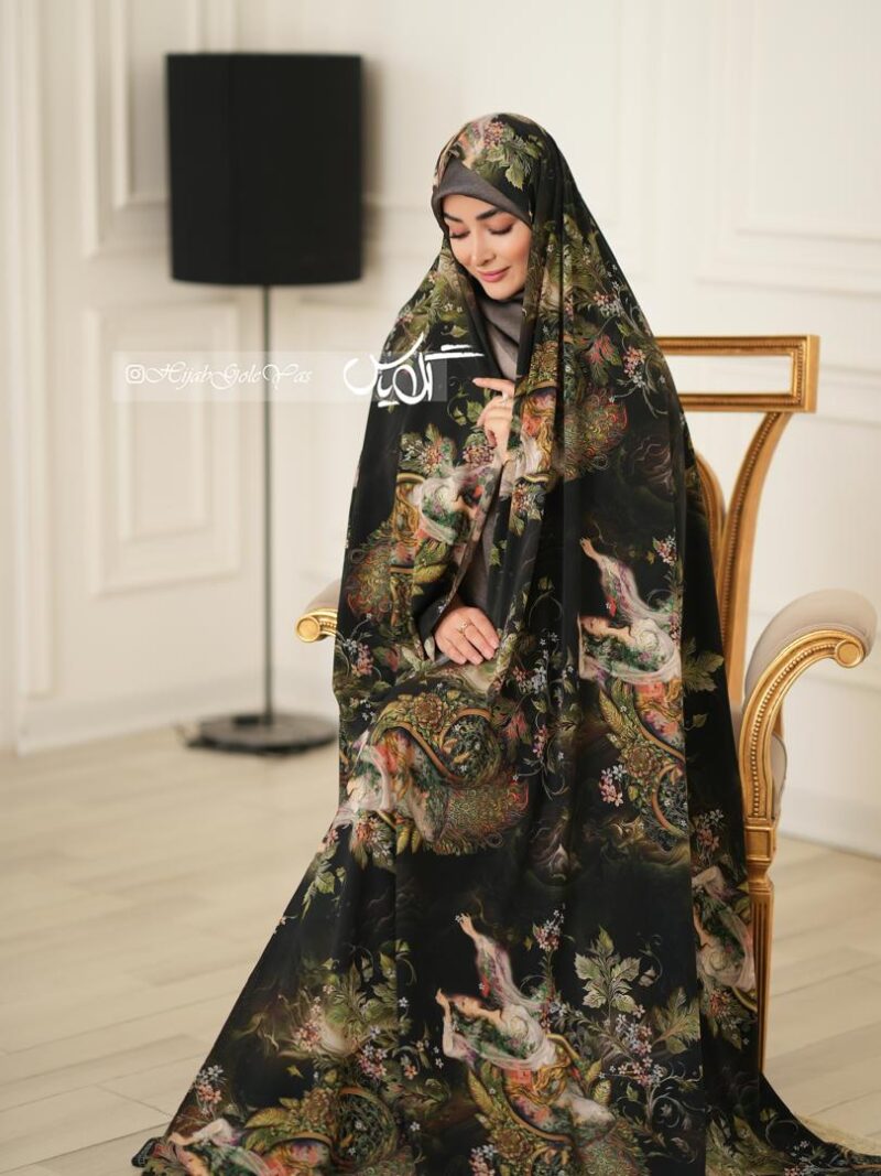 1351 چادر رنگی سیلک اندونزی کد 1351 - تصویر 1
