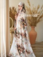 چادر رنگی سیلک اندونزی کد 1363