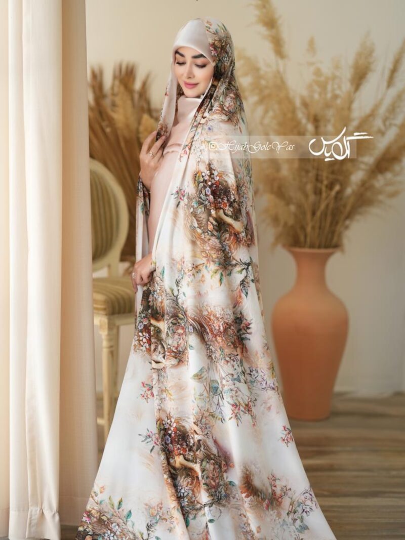 1363 چادر رنگی سیلک اندونزی کد 1363 - تصویر 1