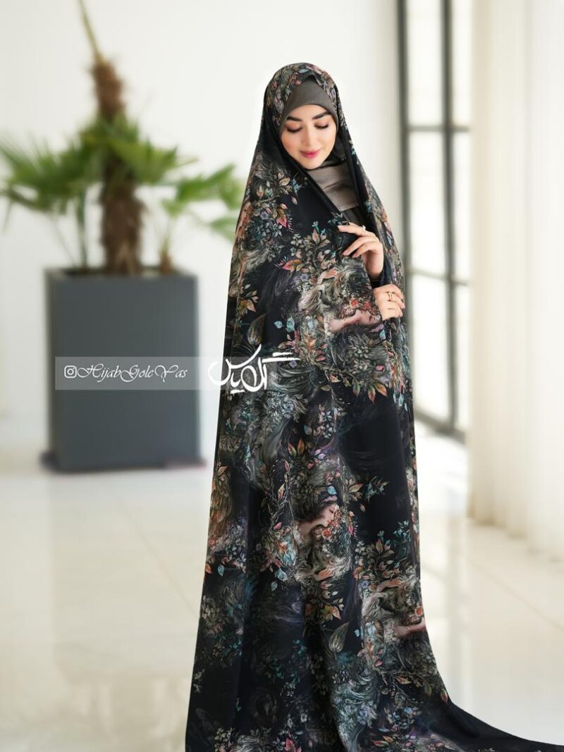 چادر رنگی سیلک اندونزی کد 1370 - تصویر 1