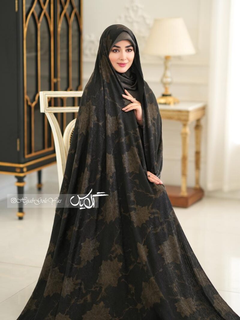 چادر رنگی سیلک ژاکارد کد 1371 - تصویر 1