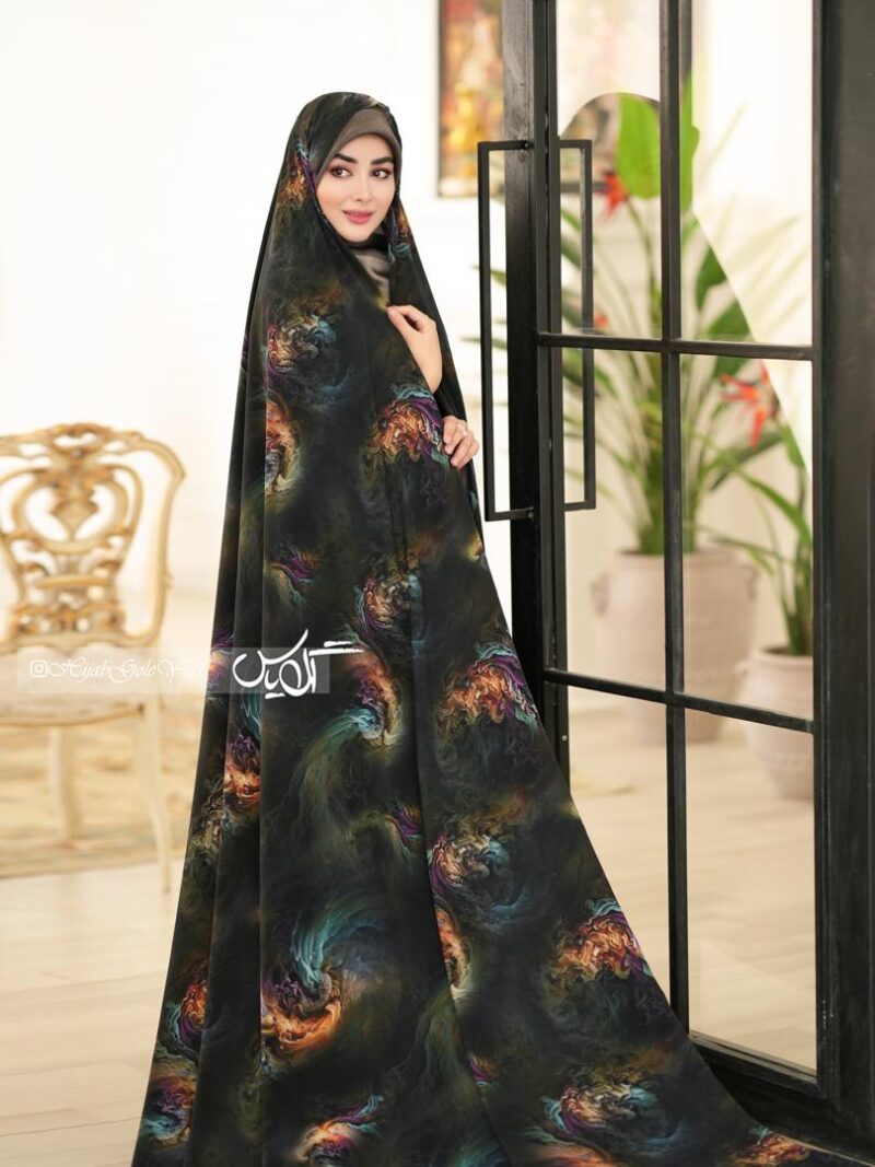 1375 چادر رنگی سیلک اندونزی کد 1375 - تصویر 1