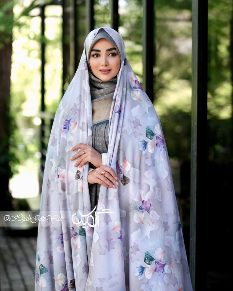 چادر رنگی سیلک اندونزی کد 1403 - تصویر 1