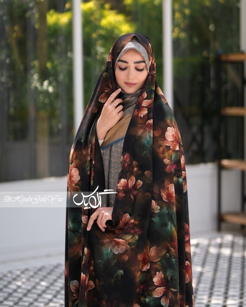 چادر رنگی سیلک اندونزی کد 1408 - تصویر 1