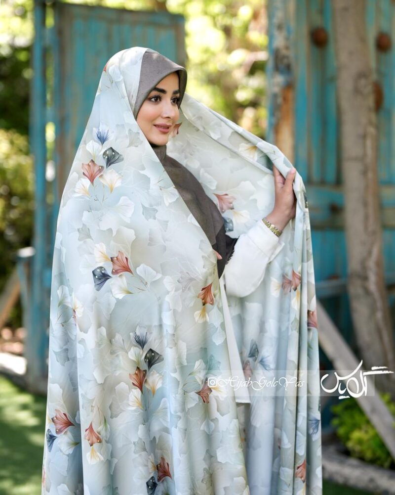 چادر رنگی سیلک اندونزی کد 1411 - تصویر 1