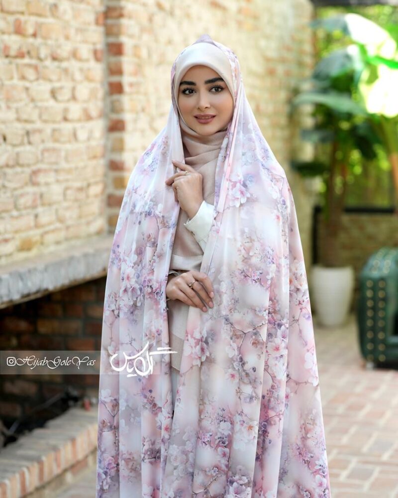 چادر رنگی سیلک اندونزی کد 1417 - تصویر 1