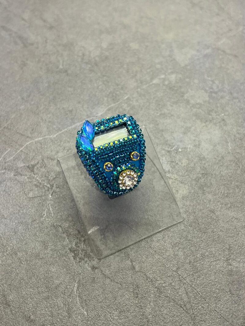 1517 ذکرشمار انگشتری نگین دار کد 1517 - تصویر 1