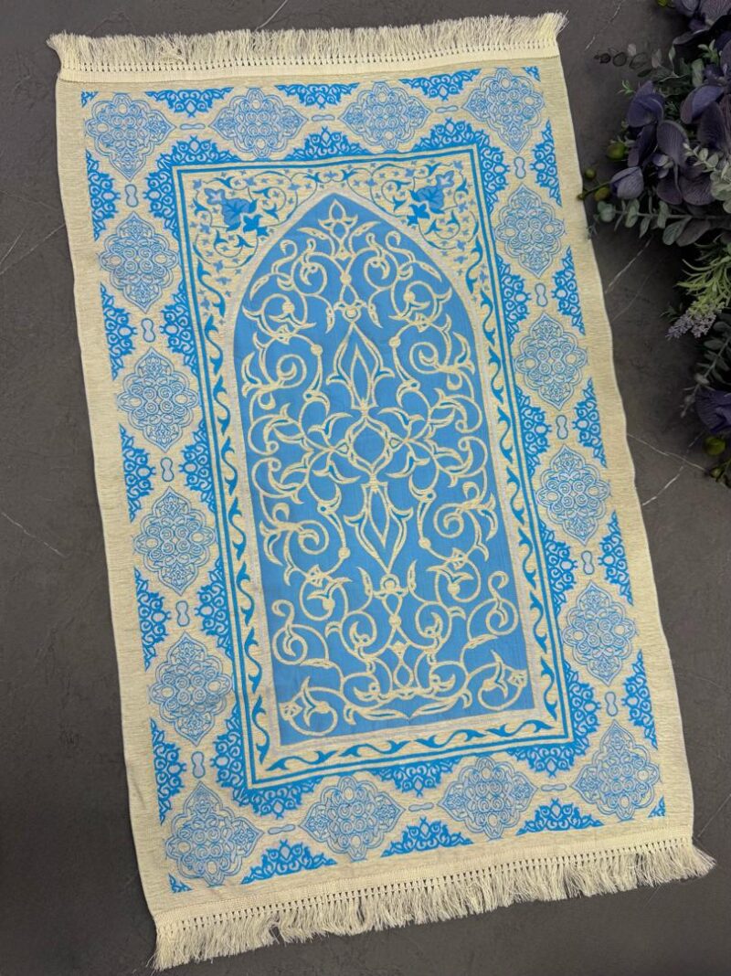 سجاده مخمل طرحدار کد 1973 - تصویر 1