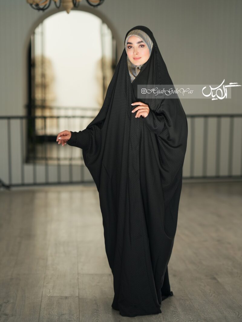 چادر مشکی بحرینی شطرنجی کد 1748 - Image 1