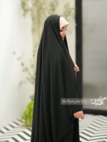 چادر مشکی عربی شطرنجی کد ۱745 - Image 2