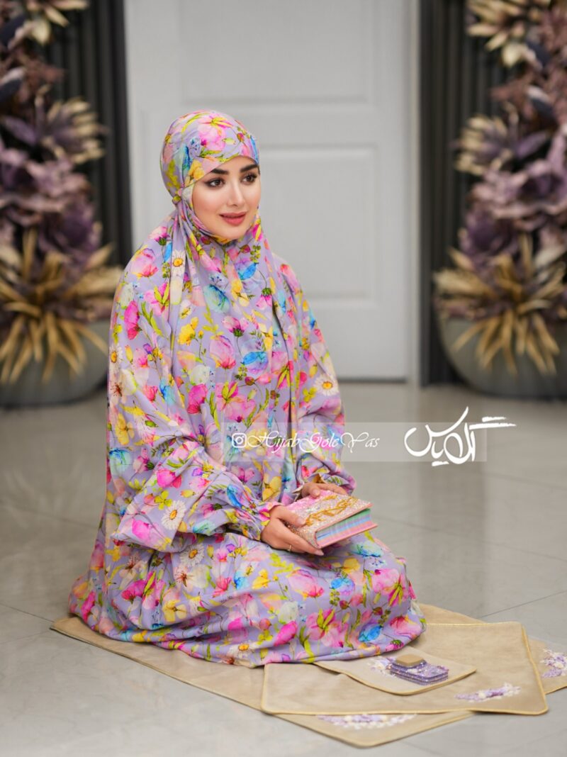 3079 چادر نماز آستین دار کد 3079 - Image 1