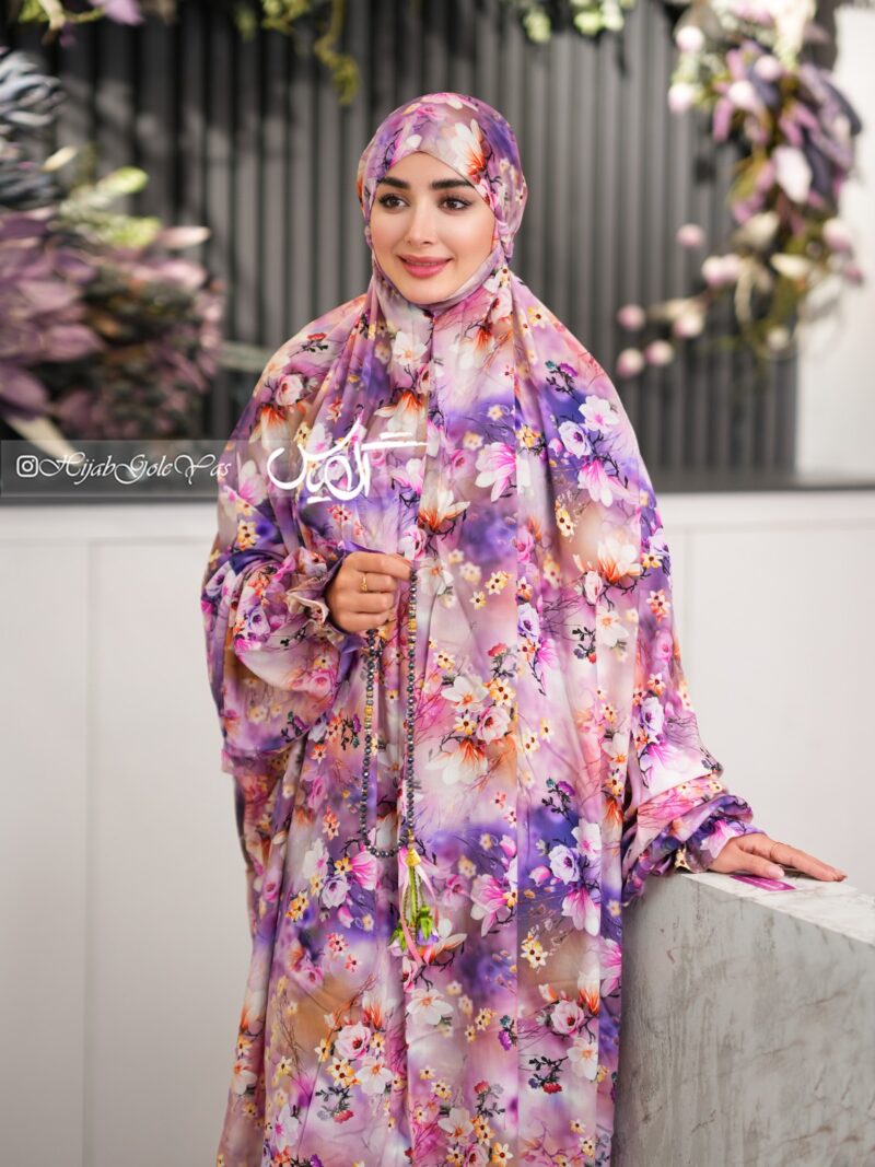 3081 چادر نماز آستین دار کد 3081 - Image 1