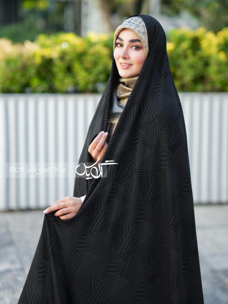 چادر مشکی طرح دار ویتنام کد 5051 - Image 1