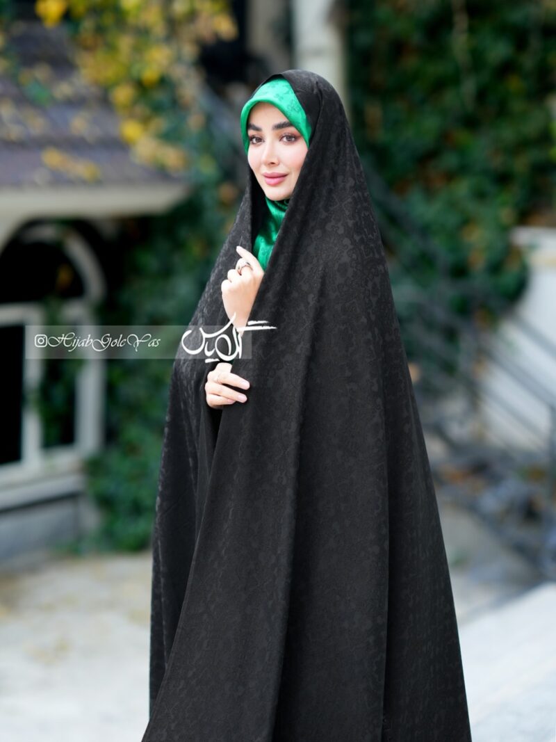 چادر مشکی طرح دار ویتنام کد 5063 - Image 1