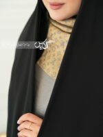 چادر مشکی طرح دار کره ای کد 5064 - Image 2