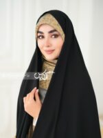 چادر مشکی طرح دار کره ای کد 5064
