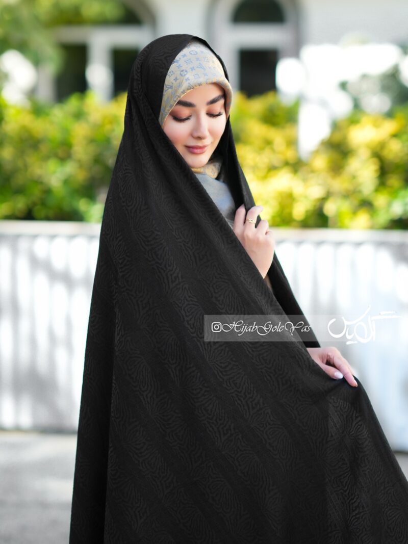 چادر مشکی طرح دار ویتنام کد 5067 - Image 1