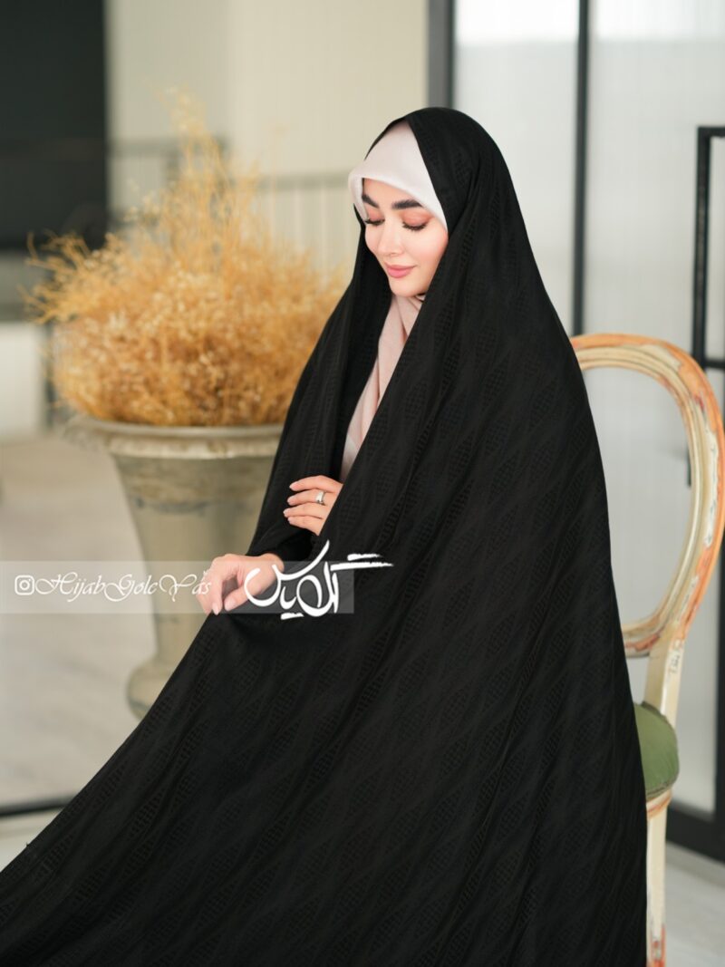 چادر مشکی طرح دار ویتنام کد 5068 - Image 1