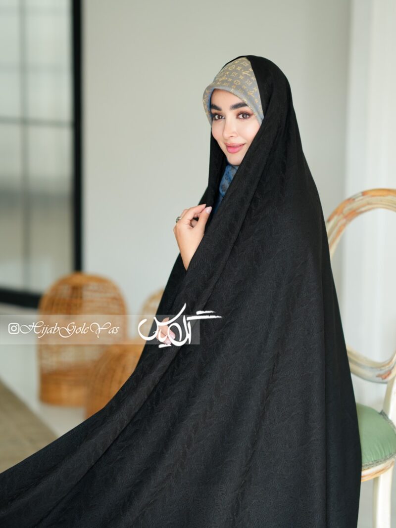 چادر مشکی طرح دار ویتنام کد 5070 - Image 1