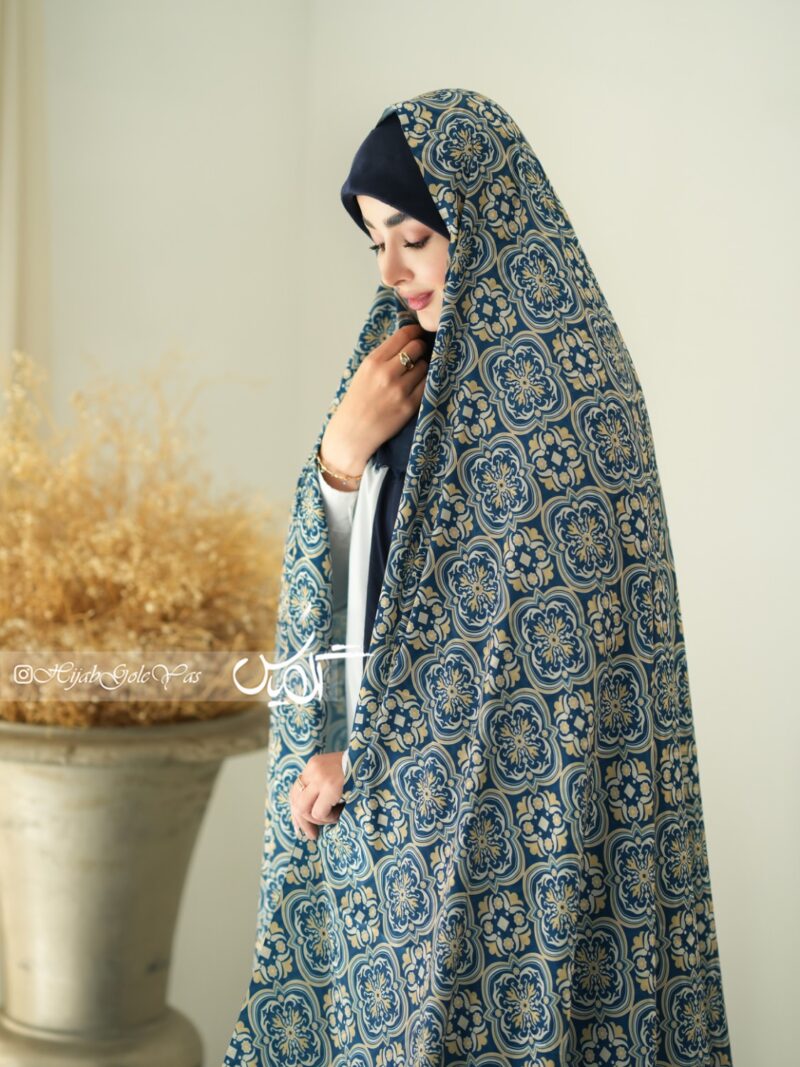 چادر رنگی سیلک ژاکارد کد 5100 - Image 1