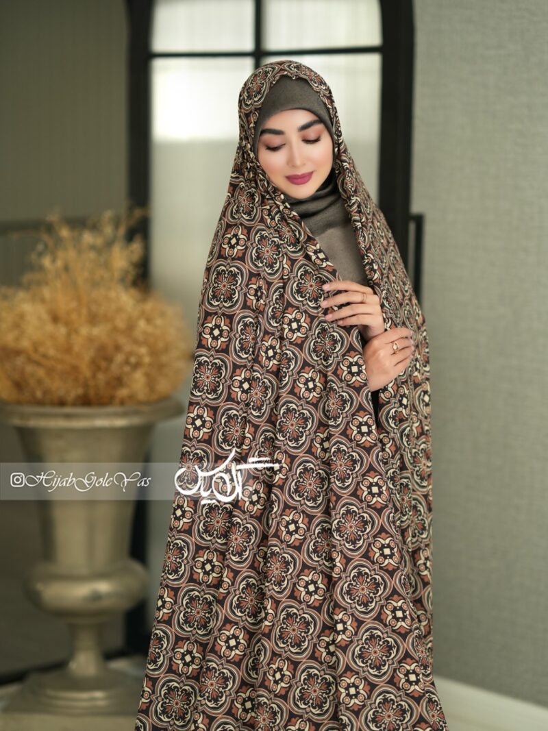 چادر رنگی سیلک ژاکارد کد 5101 - Image 1